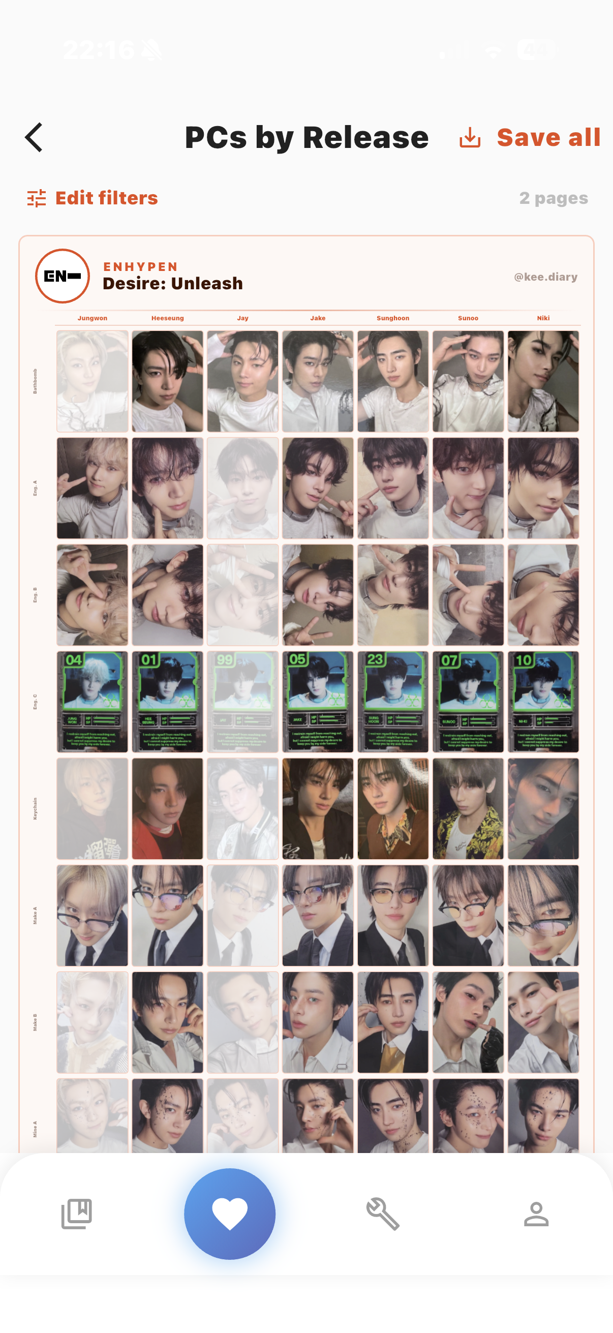 PCs by Release template